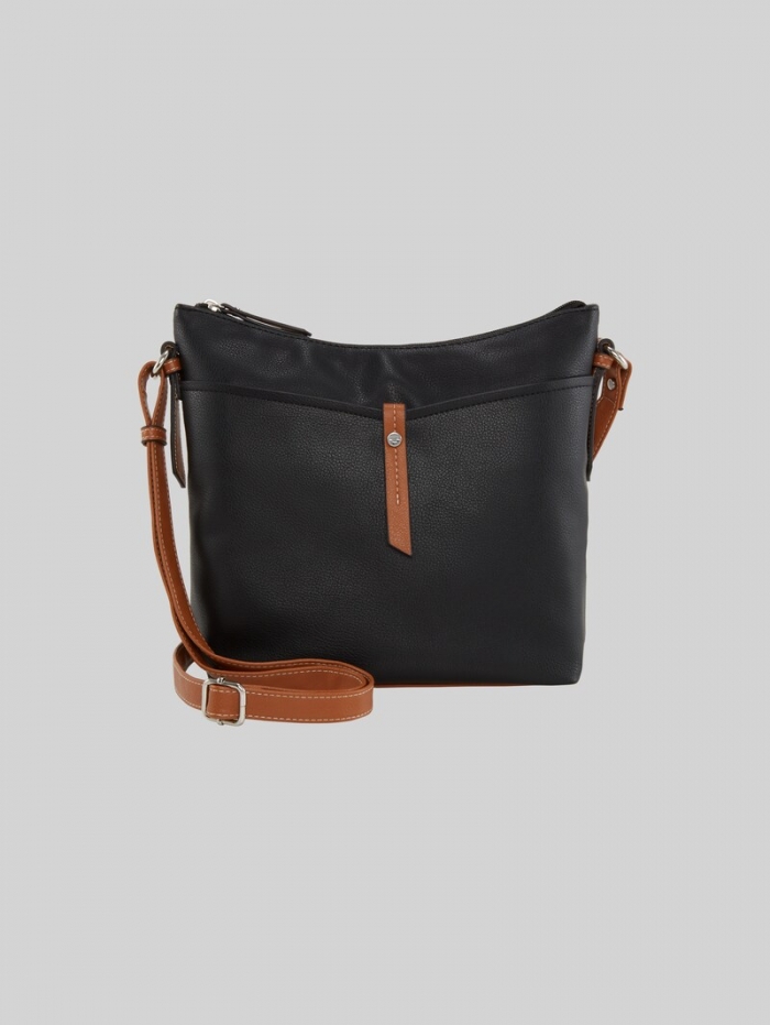 Tom Tailor TTNOVARA M Umhängetasche mit Außenfach - Schwarz / Black Tom Tailor TTNOVARA M Umhängetasche mit Außenfach - Schwarz / Black