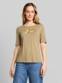 Tom Tailor T-Shirt mit Print - Silver Olive Tom Tailor T-Shirt mit Print - Silver Olive