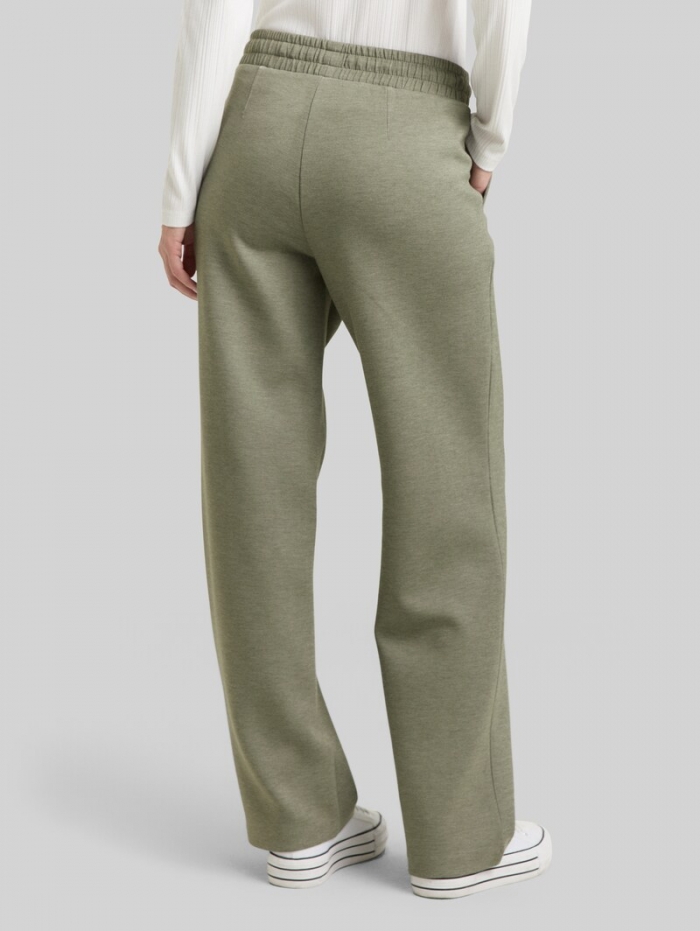 Tom Tailor Straight Scuba Hose - Cloudy Green Melange Tom Tailor Straight Scuba Hose - Cloudy Green Melange