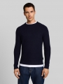 Tom Tailor Strickpullover mit Kaschmir-Anteil - Knitted Navy Melange Tom Tailor Strickpullover mit Kaschmir-Anteil - Knitted Navy Melange