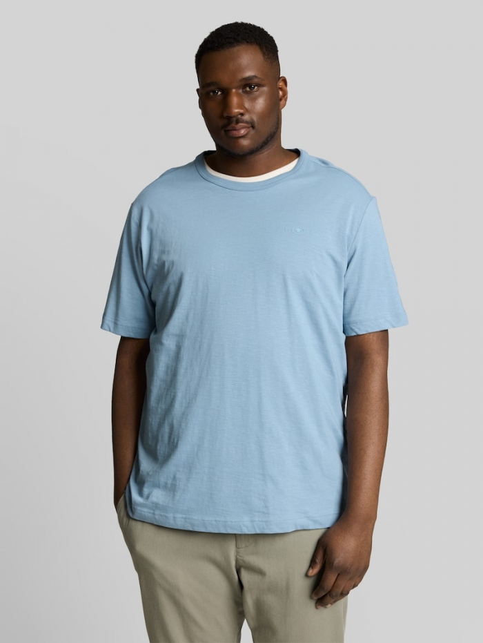 Tom Tailor Plus Size - Basic T-Shirt aus Baumwolle - Mountain Spring Blue Tom Tailor Plus Size - Basic T-Shirt aus Baumwolle - Mountain Spring Blue