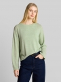 Tom Tailor Relaxed Fit Strickpullover mit U-Boot-Ausschnitt - Light Matcha Green Tom Tailor Relaxed Fit Strickpullover mit U-Boot-Ausschnitt - Light Matcha Green