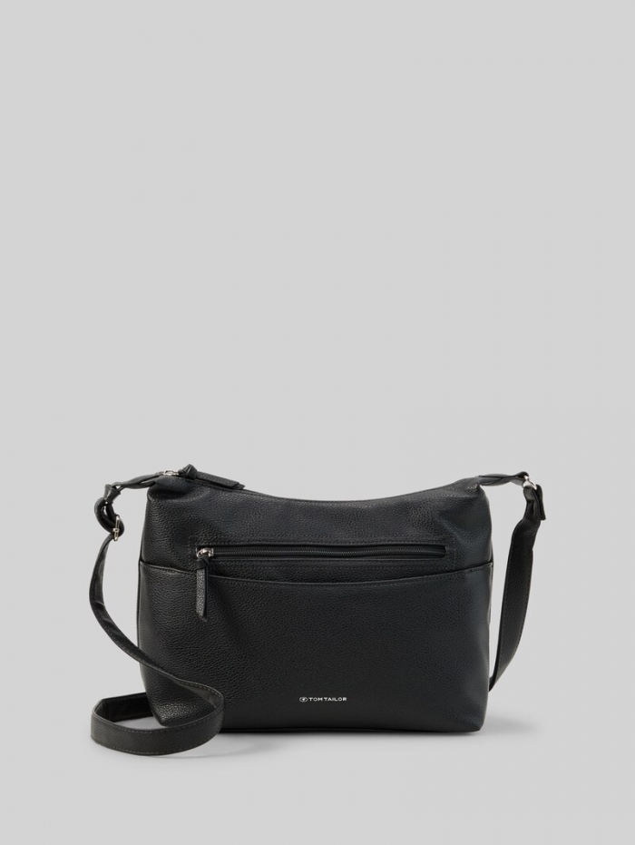 Tom Tailor TTWINA M Beuteltasche mit Reißverschluss-Details - Schwarz / Black Tom Tailor TTWINA M Beuteltasche mit Reißverschluss-Details - Schwarz / Black