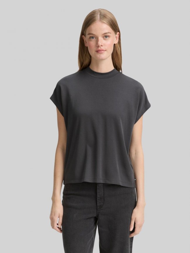 Tom Tailor T-Shirt mit Fledermausärmeln - Tarmac Grey Tom Tailor T-Shirt mit Fledermausärmeln - Tarmac Grey