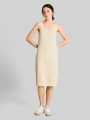 Tom Tailor Loose Fit Strickkleid mit V-Ausschnitt - Dove White Tom Tailor Loose Fit Strickkleid mit V-Ausschnitt - Dove White