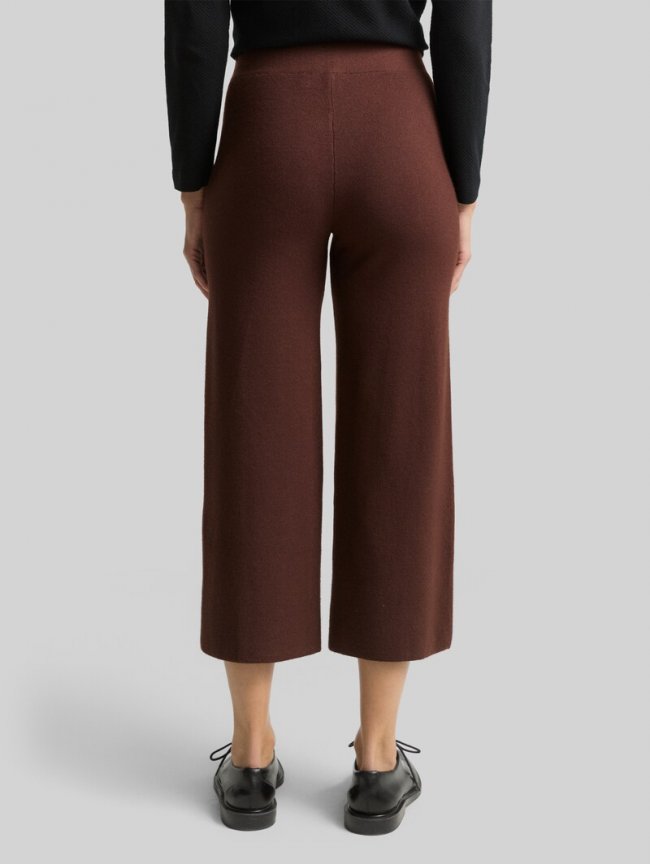 Tom Tailor Culotte Strickhose - Dark Pecan Brown Melange Tom Tailor Culotte Strickhose - Dark Pecan Brown Melange