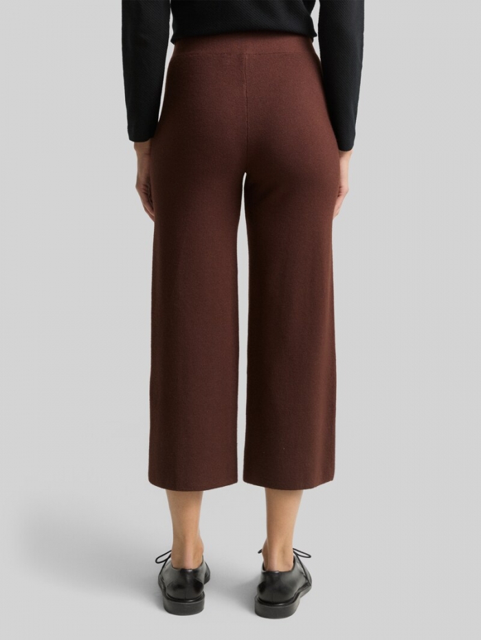 Tom Tailor Culotte Strickhose - Dark Pecan Brown Melange Tom Tailor Culotte Strickhose - Dark Pecan Brown Melange