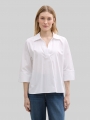 Tom Tailor Loose Fit Bluse mit Kragen - White Tom Tailor Loose Fit Bluse mit Kragen - White