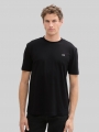 Tom Tailor Basic T-Shirt mit Logo-Print - Black