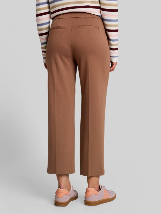 Tom Tailor Cropped Straight Hose mit Gürtel - Camel Tom Tailor Cropped Straight Hose mit Gürtel - Camel