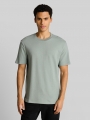 Tom Tailor Terry T-Shirt aus Baumwolle - Green Mist Tom Tailor Terry T-Shirt aus Baumwolle - Green Mist