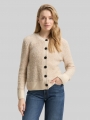 Tom Tailor Bouclé Cardigan mit Wollanteil - Sand Stone Beige Melange Tom Tailor Bouclé Cardigan mit Wollanteil - Sand Stone Beige Melange