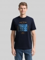 Tom Tailor T-Shirt mit Foto-Print - Sky Captain Blue Tom Tailor T-Shirt mit Foto-Print - Sky Captain Blue