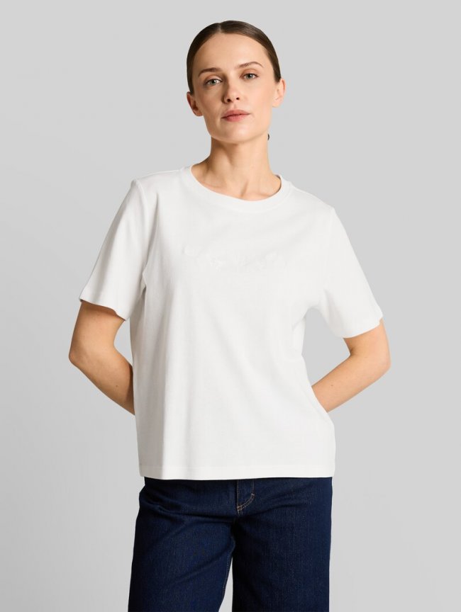 Tom Tailor T-Shirt aus Baumwolle - Off White 3 Tom Tailor T-Shirt aus Baumwolle - Off White 3