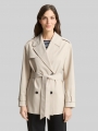 Tom Tailor Trenchcoat aus wasserabweisendem Material - Sand Stone Beige Tom Tailor Trenchcoat aus wasserabweisendem Material - Sand Stone Beige