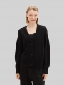 Tom Tailor Cardigan mit V-Ausschnitt - Deep Black Tom Tailor Cardigan mit V-Ausschnitt - Deep Black