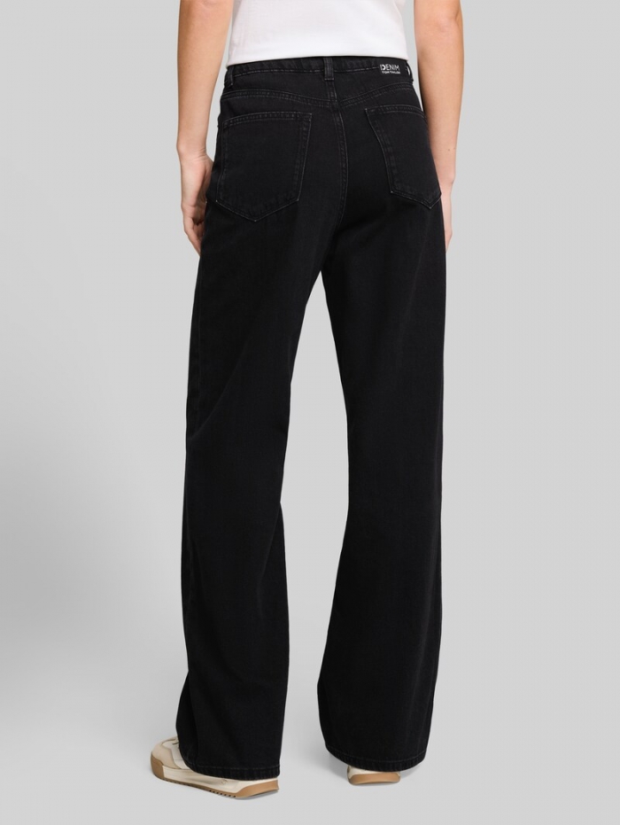 Tom Tailor TTLINOU WIDE Jeans - Black Denim Tom Tailor TTLINOU WIDE Jeans - Black Denim