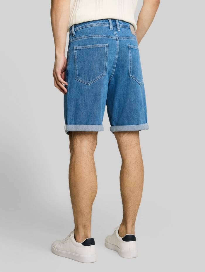 Tom Tailor TTMORRIS RELAXED Jeans Shorts - Clean Mid Stone Blue Denim Tom Tailor TTMORRIS RELAXED Jeans Shorts - Clean Mid Stone Blue Denim