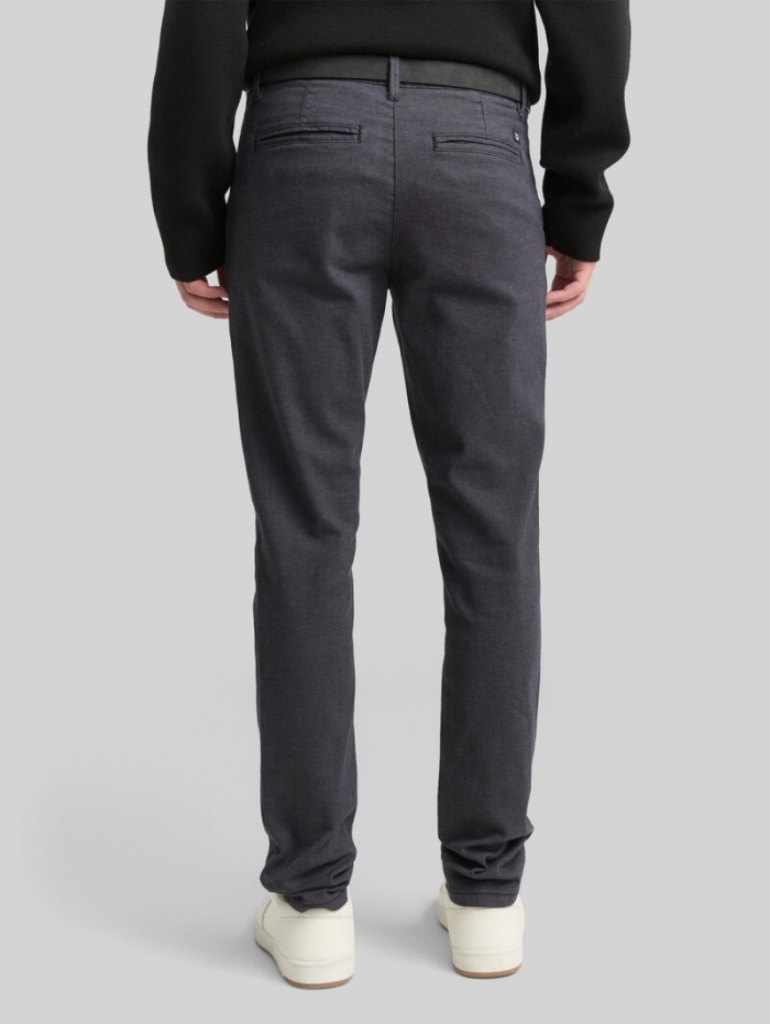 Tom Tailor Straight Chino Hose mit Gürtel - Anthra Dobby Yarn Dye Tom Tailor Straight Chino Hose mit Gürtel - Anthra Dobby Yarn Dye