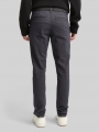Tom Tailor Straight Chino Hose mit Gürtel - Anthra Dobby Yarn Dye