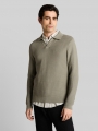 Tom Tailor Strickpullover mit Polokragen - Greyish Shadow Olive Tom Tailor Strickpullover mit Polokragen - Greyish Shadow Olive