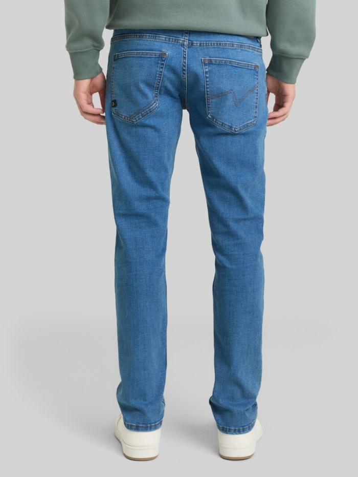 Tom Tailor TTAEDAN STRAIGHT Jeans mit Stretch - Bright Blue Denim Tom Tailor TTAEDAN STRAIGHT Jeans mit Stretch - Bright Blue Denim
