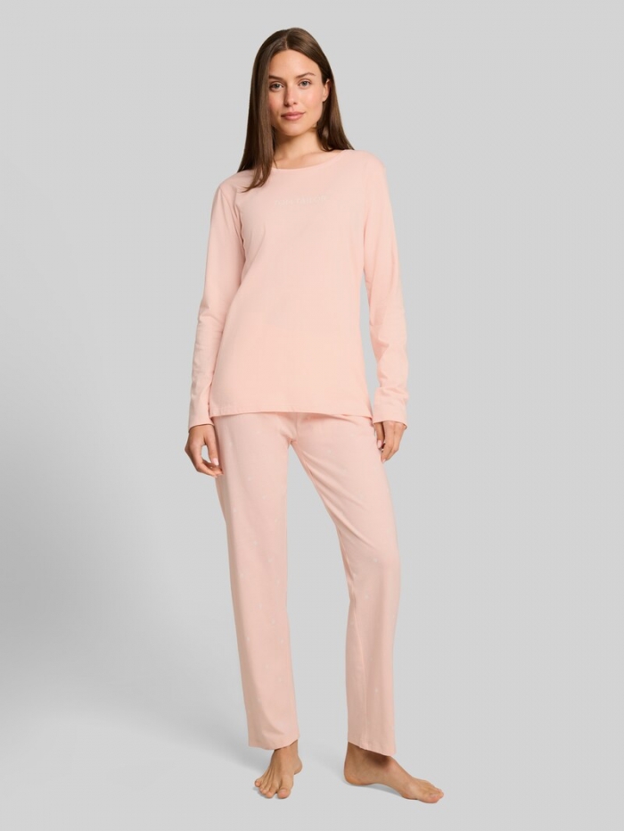 Tom Tailor Pyjama-Set mit Punkte-Print aus Baumwolle - Red-light-dots Tom Tailor Pyjama-Set mit Punkte-Print aus Baumwolle - Red-light-dots