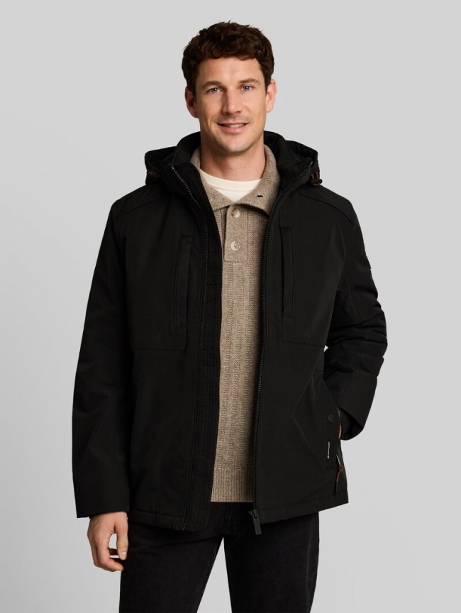 Tom Tailor Funktionsjacke mit abnehmbarer Kapuze - Black Tom Tailor Funktionsjacke mit abnehmbarer Kapuze - Black