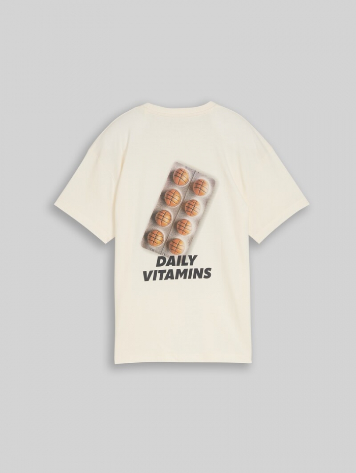 Tom Tailor Oversize T-Shirt mit Foto-Print - Wool White Tom Tailor Oversize T-Shirt mit Foto-Print - Wool White