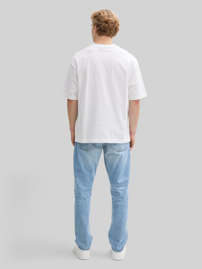 Tom Tailor TTWAYLEN RELAXED Jeans - Used Light Stone Blue Denim Tom Tailor TTWAYLEN RELAXED Jeans - Used Light Stone Blue Denim