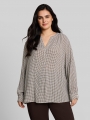 Tom Tailor Plus Size - Bluse aus Viskose - Small Brown Dot Print