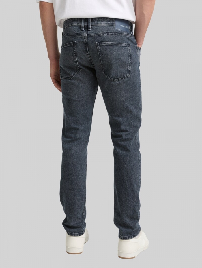 Tom Tailor TTPIERS SLIM Jeans - Used Dark Stone Grey Denim Tom Tailor TTPIERS SLIM Jeans - Used Dark Stone Grey Denim