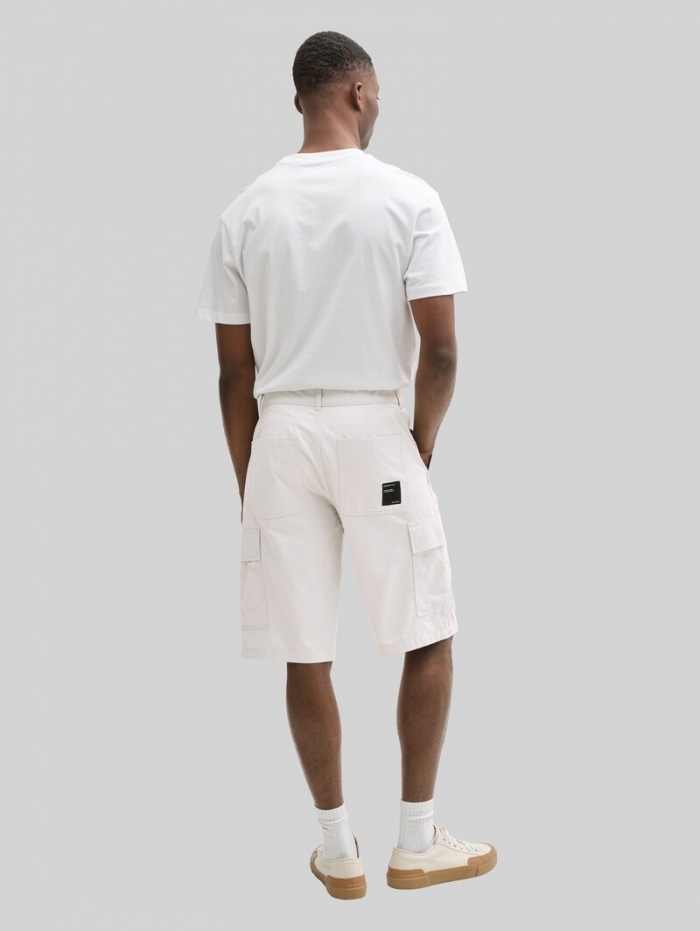 Tom Tailor Regular Cargo Shorts - Chalk Grey Tom Tailor Regular Cargo Shorts - Chalk Grey