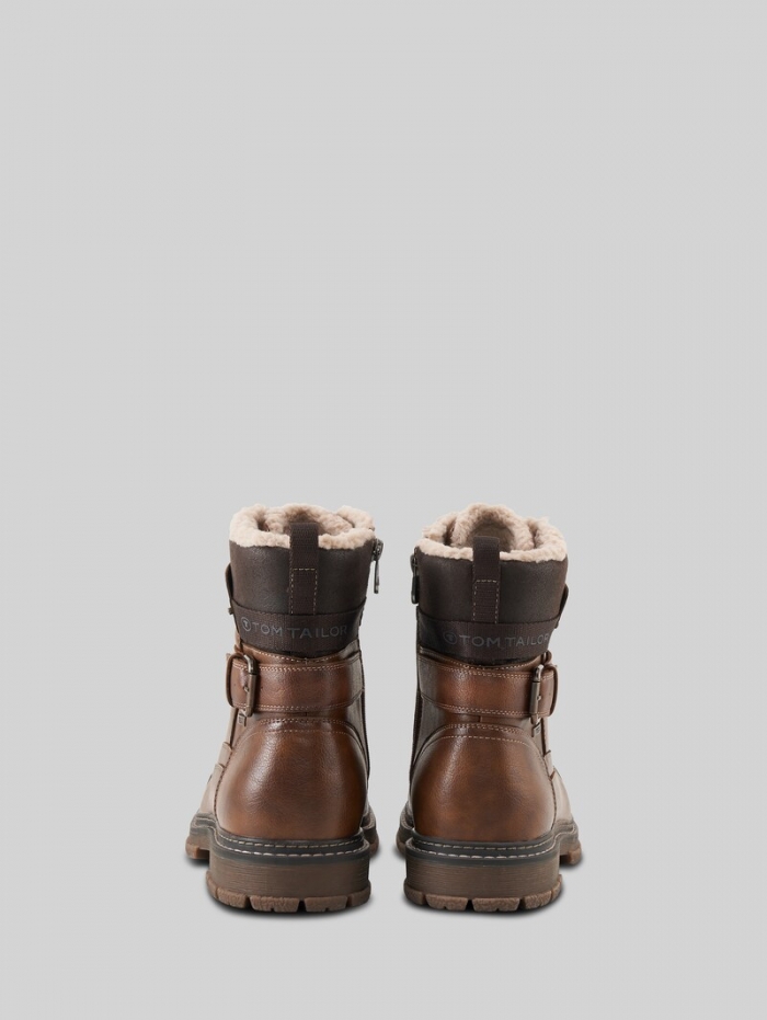 Tom Tailor Wasserdichte Stiefeletten mit Fütterung - Rust Tom Tailor Wasserdichte Stiefeletten mit Fütterung - Rust