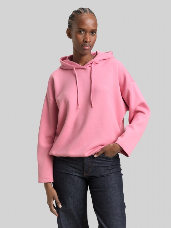 Tom Tailor Loose Fit Scuba Hoodie Sweatshirt - Soft Blush Rose Tom Tailor Loose Fit Scuba Hoodie Sweatshirt - Soft Blush Rose