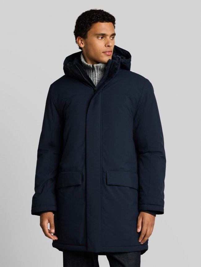Tom Tailor Relaxed Fit Parka mit abnehmbarer Kapuze - Sky Captain Blue Tom Tailor Relaxed Fit Parka mit abnehmbarer Kapuze - Sky Captain Blue