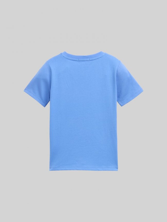Tom Tailor T-Shirt mit Wendepailletten - Soft Mid Blue Tom Tailor T-Shirt mit Wendepailletten - Soft Mid Blue
