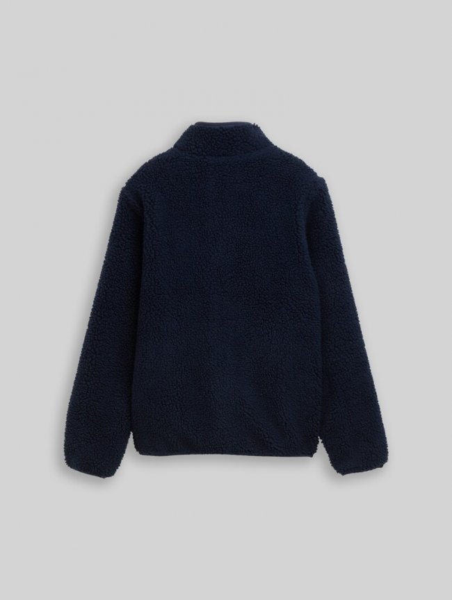 Tom Tailor Teddy Jacke mit Stehkragen - Sky Captain Blue Tom Tailor Teddy Jacke mit Stehkragen - Sky Captain Blue