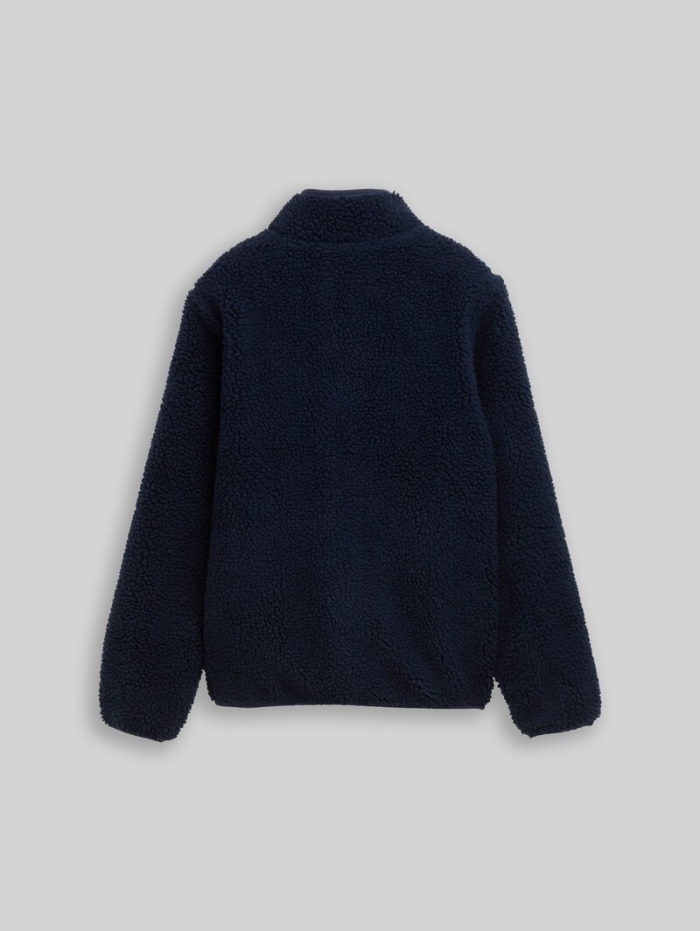 Tom Tailor Teddy Jacke mit Stehkragen - Sky Captain Blue Tom Tailor Teddy Jacke mit Stehkragen - Sky Captain Blue