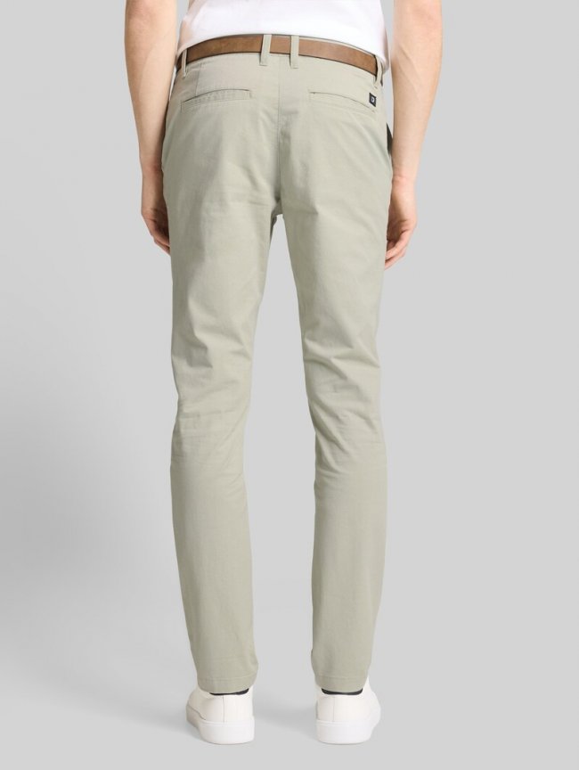 Tom Tailor TTSLIM Chino Hose mit Gürtel - Elemental Grey Tom Tailor TTSLIM Chino Hose mit Gürtel - Elemental Grey