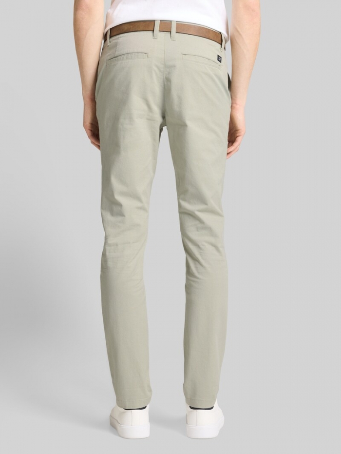 Tom Tailor TTSLIM Chino Hose mit Gürtel - Elemental Grey Tom Tailor TTSLIM Chino Hose mit Gürtel - Elemental Grey