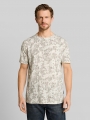 Tom Tailor T-Shirt mit Allover-Print - Off White Irregular Design Tom Tailor T-Shirt mit Allover-Print - Off White Irregular Design
