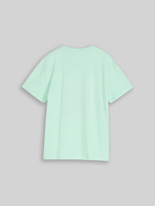 Tom Tailor Oversize T-Shirt mit Print - Soft Sugar Green Tom Tailor Oversize T-Shirt mit Print - Soft Sugar Green