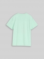 Tom Tailor Oversize T-Shirt mit Print - Soft Sugar Green