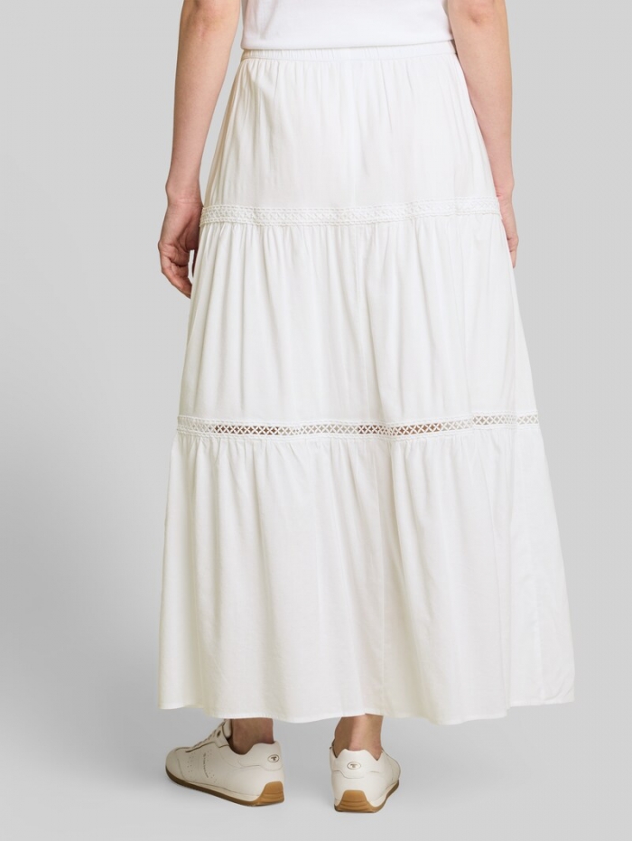 Tom Tailor Maxi-Rock mit Volants - White Tom Tailor Maxi-Rock mit Volants - White