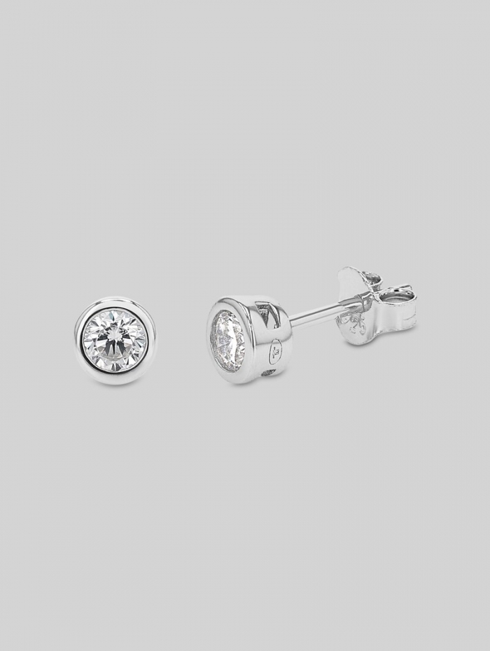 Tom Tailor Ohrstecker Silber 925 - Stein Zirkonia weiß - Silver Tom Tailor Ohrstecker Silber 925 - Stein Zirkonia weiß - Silver