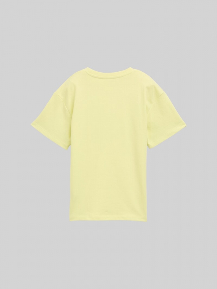 Tom Tailor Oversize T-Shirt - Lemon Grass Yellow Tom Tailor Oversize T-Shirt - Lemon Grass Yellow