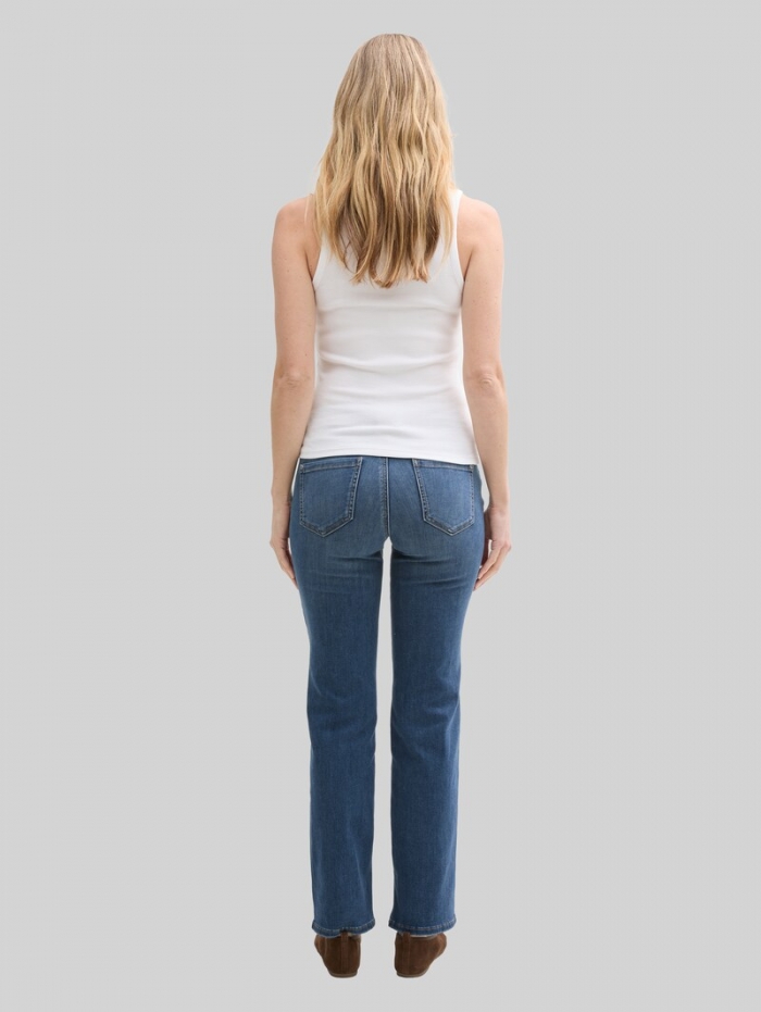 Tom Tailor TTALEXA STRAIGHT Jeans - Mid Stone Wash Denim Tom Tailor TTALEXA STRAIGHT Jeans - Mid Stone Wash Denim