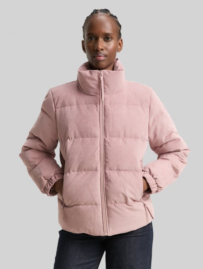 Tom Tailor Cord Pufferjacke mit Stehkragen - Antique Rose Tom Tailor Cord Pufferjacke mit Stehkragen - Antique Rose
