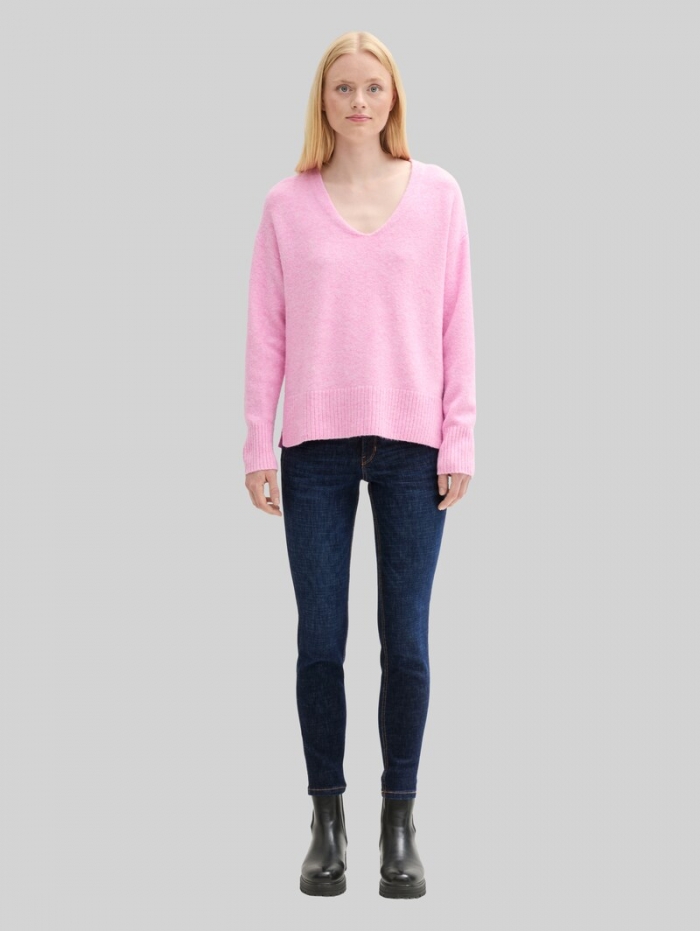 Tom Tailor TTJONA EXTRA SKINNY Jeans - Used Dark Stone Blue Denim